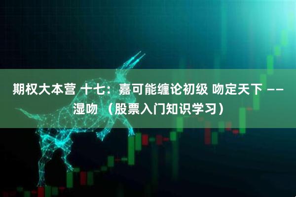 期权大本营 十七：嘉可能缠论初级 吻定天下 ——湿吻 （股票入门知识学习）